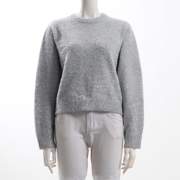 ラメ糸混ニット