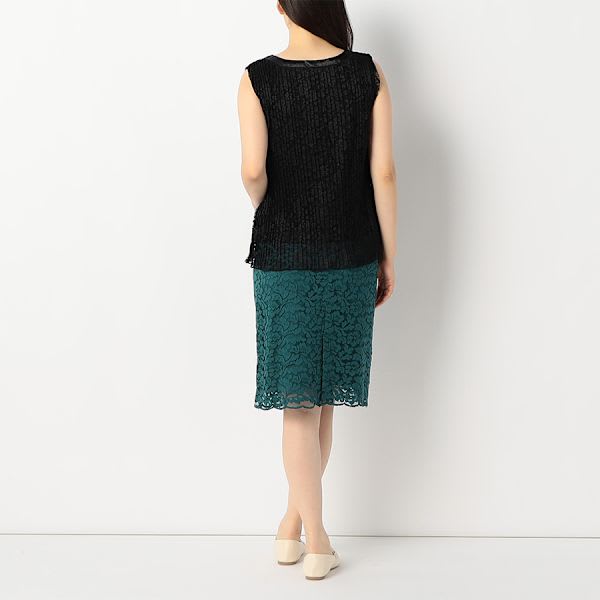 ラップ風総レーススカート