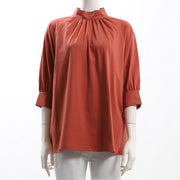 ゆったりシルエットスタンドカラーカットソー