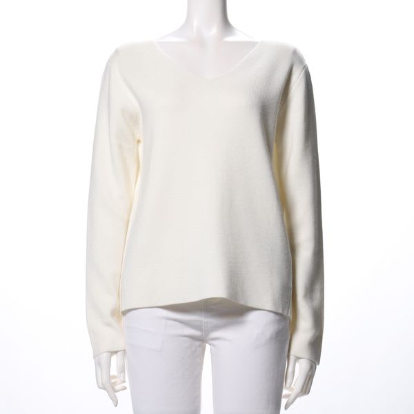 アンゴラタッチVネックニット