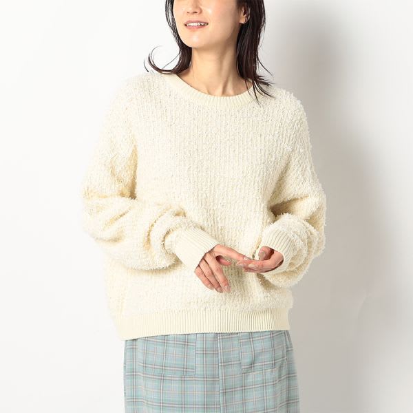 ツイード風ニット