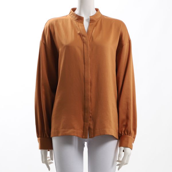 オープンフロントネックスシャツ