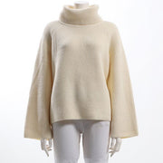 ワイドスリーブタートルネックニット
