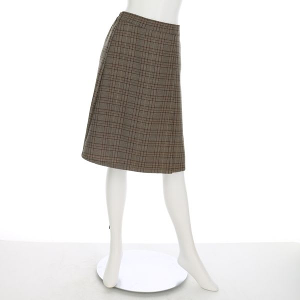 チェック柄セミタイトスカート