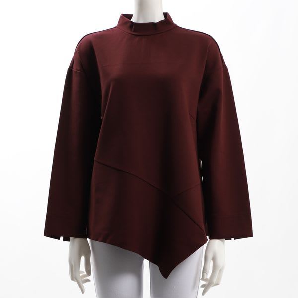 デザイン裾カットソー