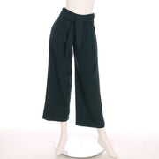 ウエストベルト付きワイドパンツ