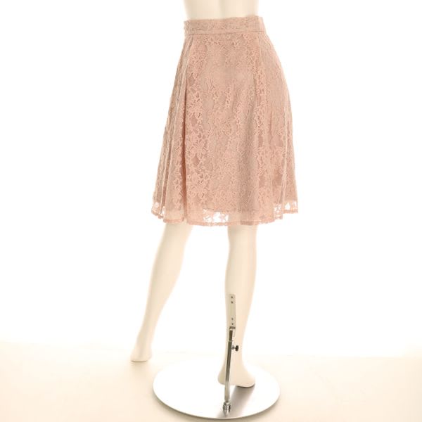 総レースフレアスカート