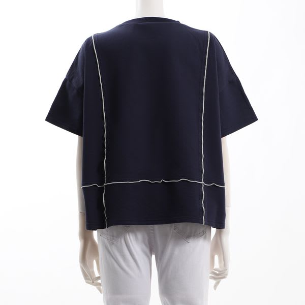 配色オーバーサイズカットソー