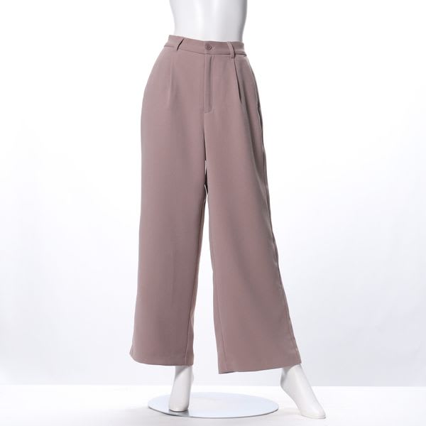 タック入りワイドパンツ