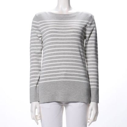 ボーダーサイドスリットニット