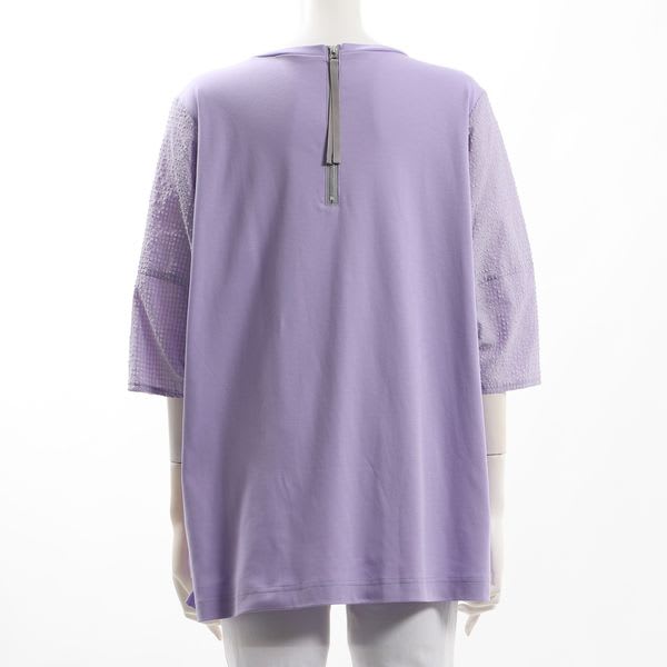 サッカー袖カットソー