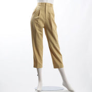 バックゴムタックテーパードパンツ