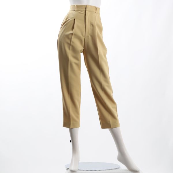 バックゴムタックテーパードパンツ