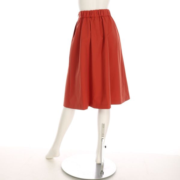 ユニオンテックツイルレースアップフレアスカート