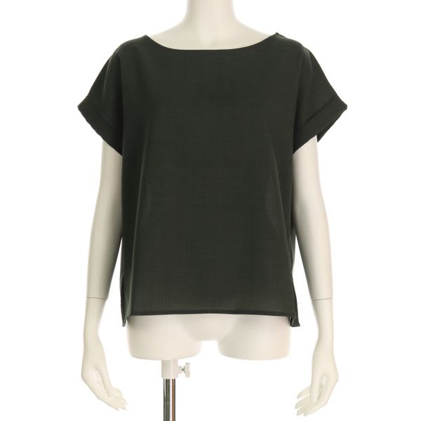 エステルモスリンシンプルシルエットブラウス