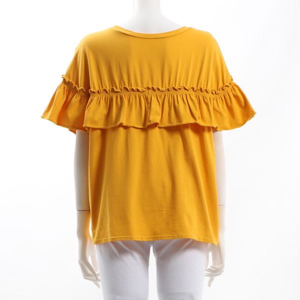 フリルカットソー