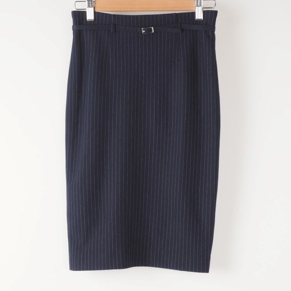 ストライプ柄タイトスカート