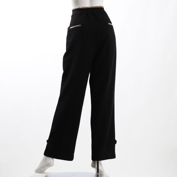 パイピング裾タブポケット付きパンツ