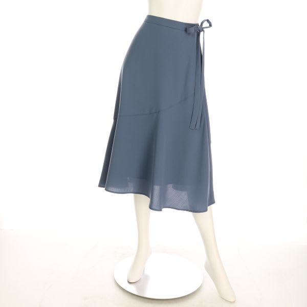 ヴィンテージリネンライクラップ風スカート