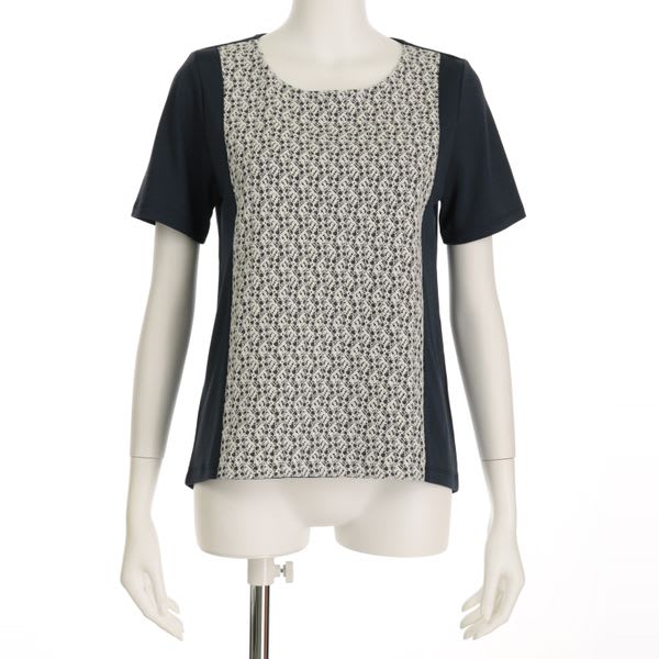 小花レースカットソー