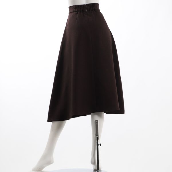 フラップデザインフレアスカート