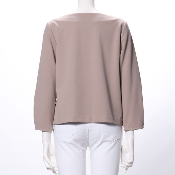 スタッズ付きオープンフロントブラウス