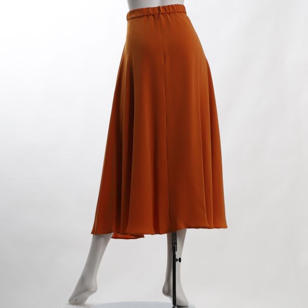 トリアセテート混フレアスカート