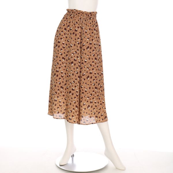 レオパードプリントフレアパンツ