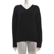 ドロップショルダーVネックニット