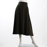 バックウエストゴムフレアスカート