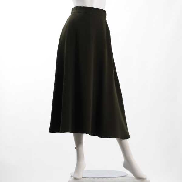 バックウエストゴムフレアスカート