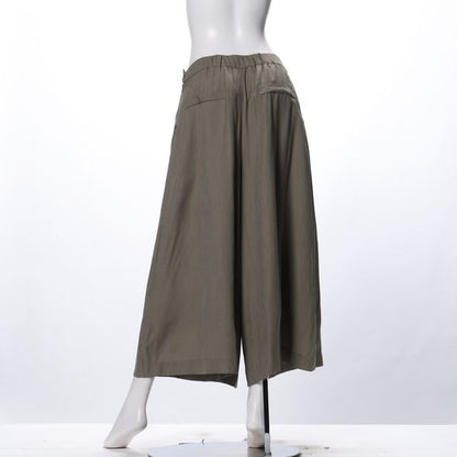 麻調ライトフレアパンツ