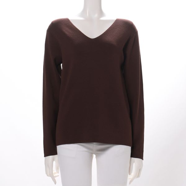 シンプルデザインVネックニット