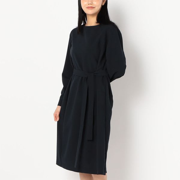 ウエストリボンバックスリットワンピース