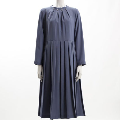 裾プリーツボートネックカットソー