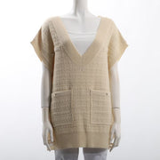 ツイードニットベスト
