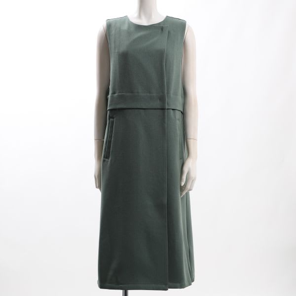 ウールライクポリエステルツイルジャンパースカート