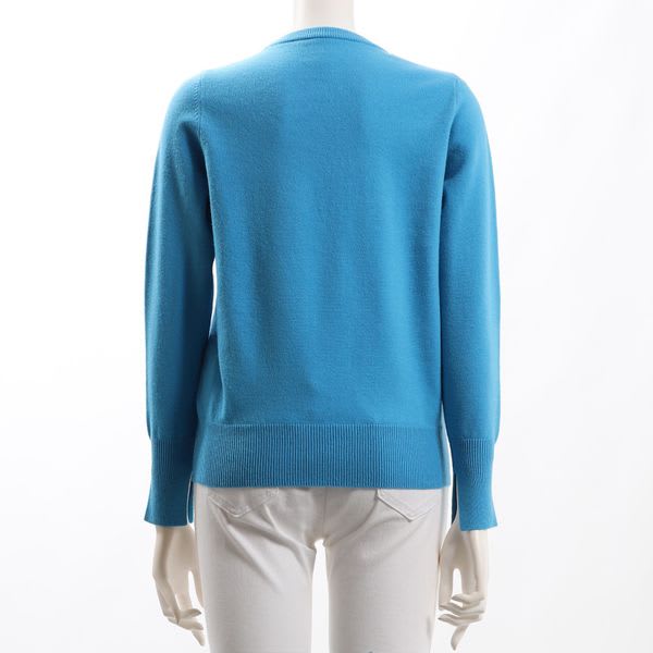 スリット袖クルーネックニット