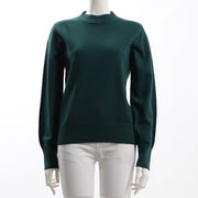 非ウールボトルネックニット