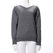 ベーシックVネックニット