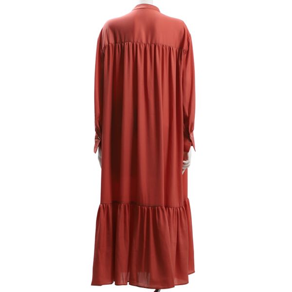 ティアードデザインシャツワンピース