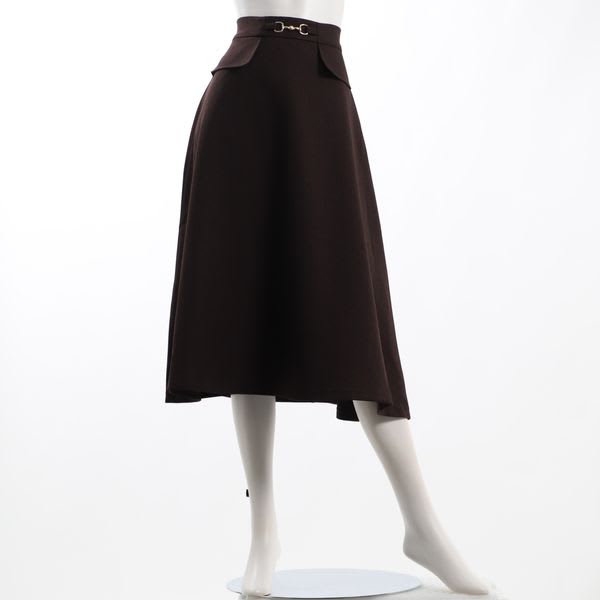 フラップデザインフレアスカート
