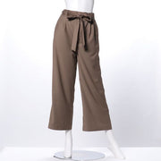 ウエストリボンワイドパンツ