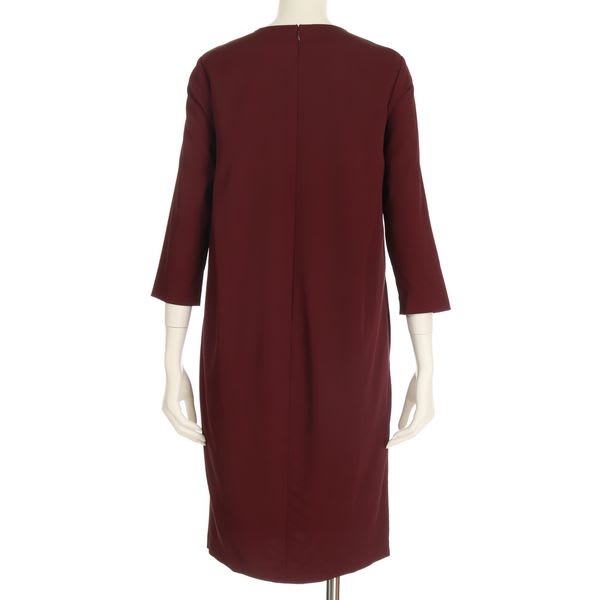 タックデザインジョーゼットワンピース