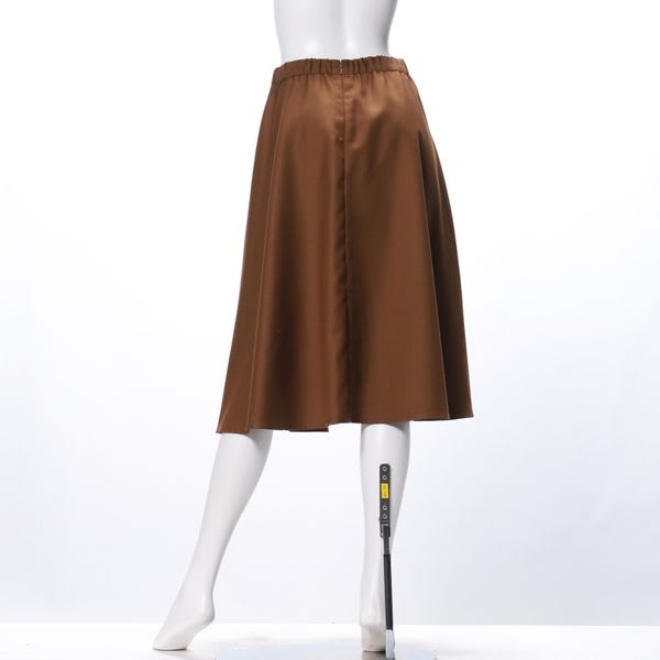 フロントリボンフレアスカート