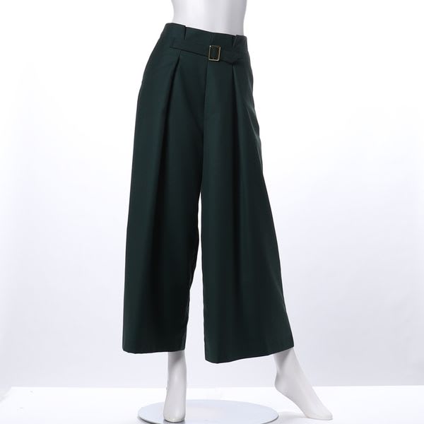 ウエストベルトワイドパンツ