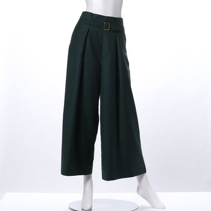ウエストベルトワイドパンツ