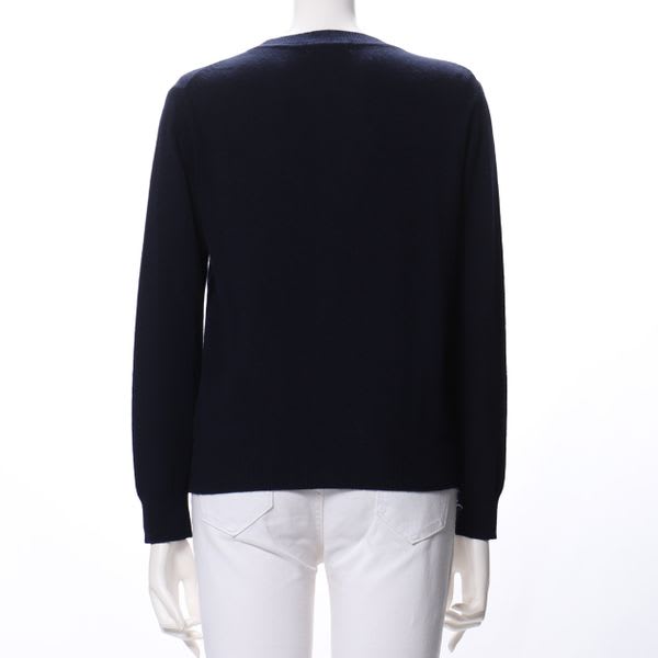 シンプルシルエットクルーネックニットプルオーバー