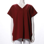 タックVネックカットソー