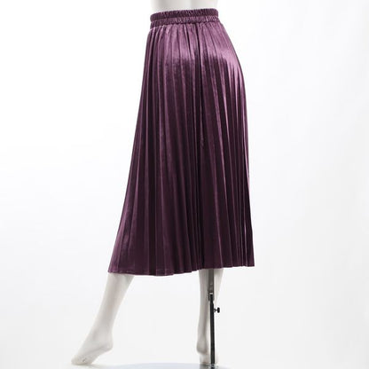 Vネックリブニット